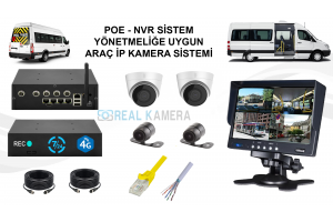 4 Kameralı Araç Kamera Sistemi  NVR Yeni Sistem