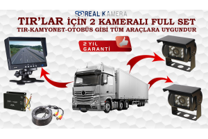 TIR KAMERA SETİ 2 KAMERALI FULL SET (TÜM ARAÇLARA UYGUN )