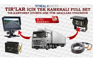 TIR KAMERA SETİ TEK KAMERALI FULL SET (TÜM ARAÇLARA UYGUN )