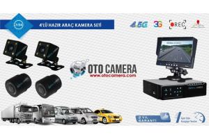 4 Kameralı Araç Kamera Sistemi  