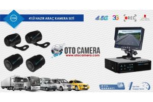 4 Kameralı Araç Kamera Sistemi  