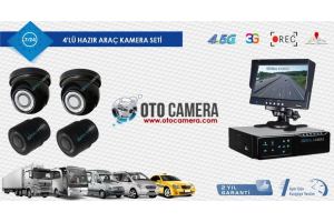 4 Kameralı Araç Kamera Sistemi  