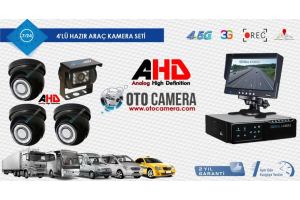 AHD 4 Kameralı Araç Kamera Sistemi  