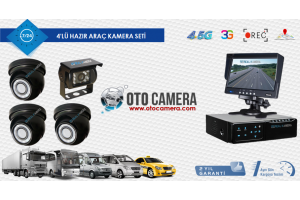 4 Kameralı Araç Kamera Sistemi 