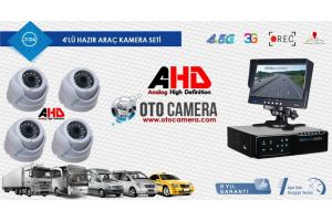 AHD 4 Kameralı Araç Kamera Sistemi  