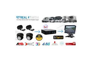 TAKSİ 4 Kameralı Araç Kamera Seti ( Araç DVR Hibrit 3G Wın Destekli )